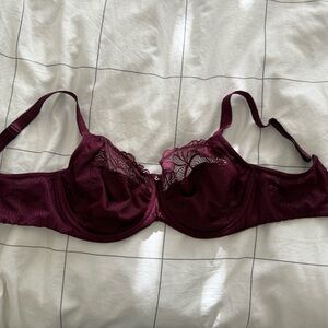 Fantasie Burgundy Lace Bra